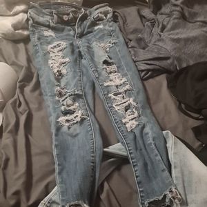 Distressed AE jeans